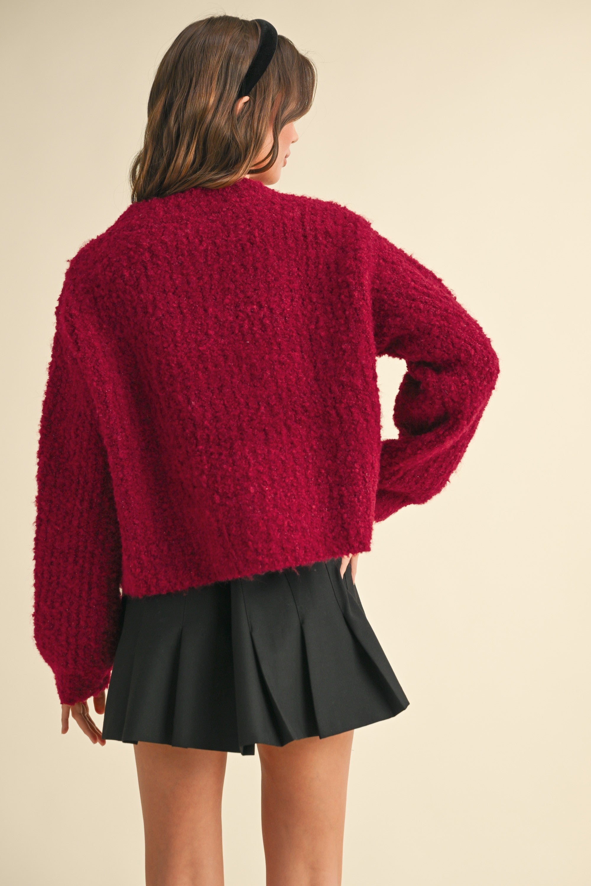Soft Cozy Button Front Sweater Cardigan
