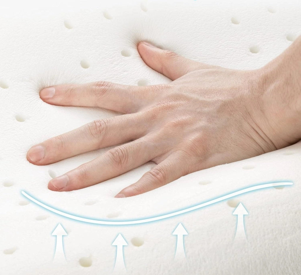 Ergonomic Memory Foam Neck Pillow - Cooling Gel Orthopedic Support