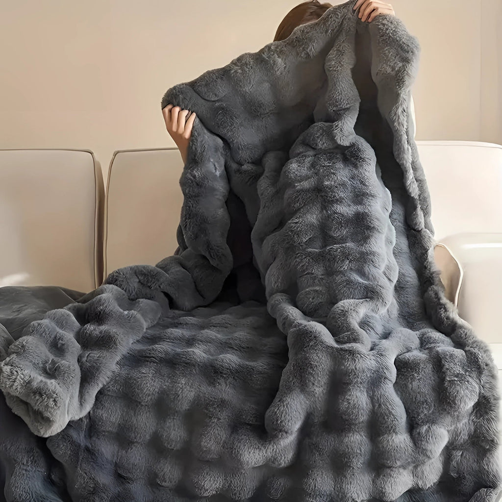 Luxury Handmade Chunky Knit Weighted Blanket - Cozy Designer Throw