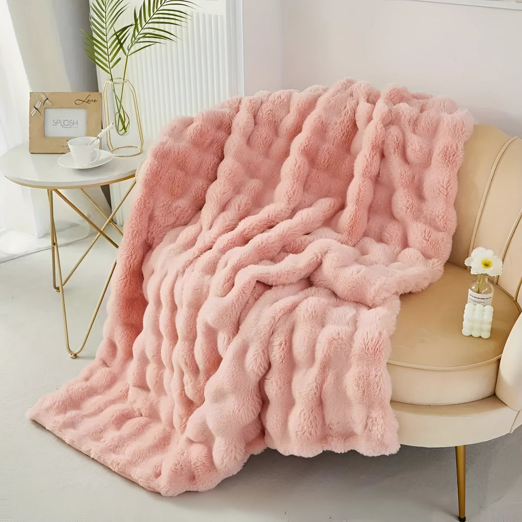 Luxury Handmade Chunky Knit Weighted Blanket - Cozy Designer Throw