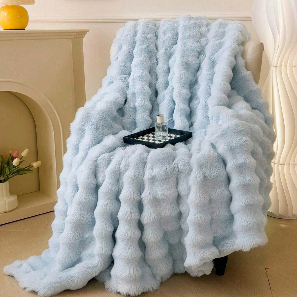 Luxury Handmade Chunky Knit Weighted Blanket - Cozy Designer Throw