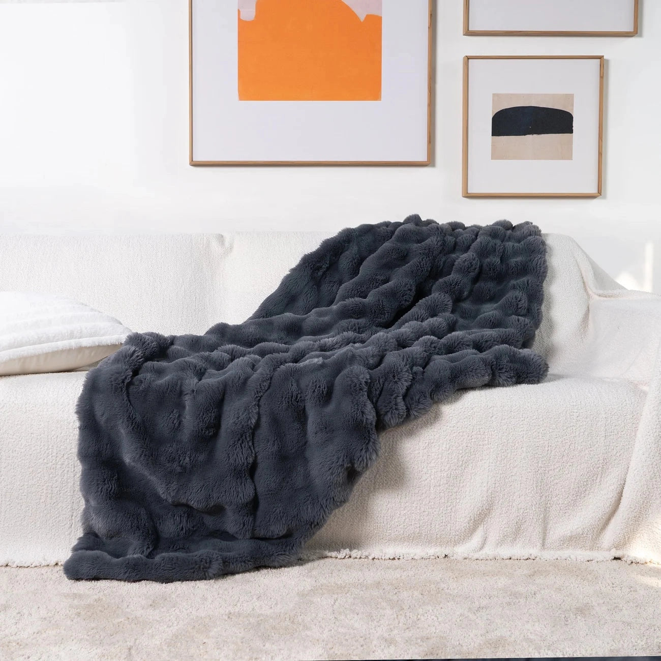 Luxury Handmade Chunky Knit Weighted Blanket - Cozy Designer Throw