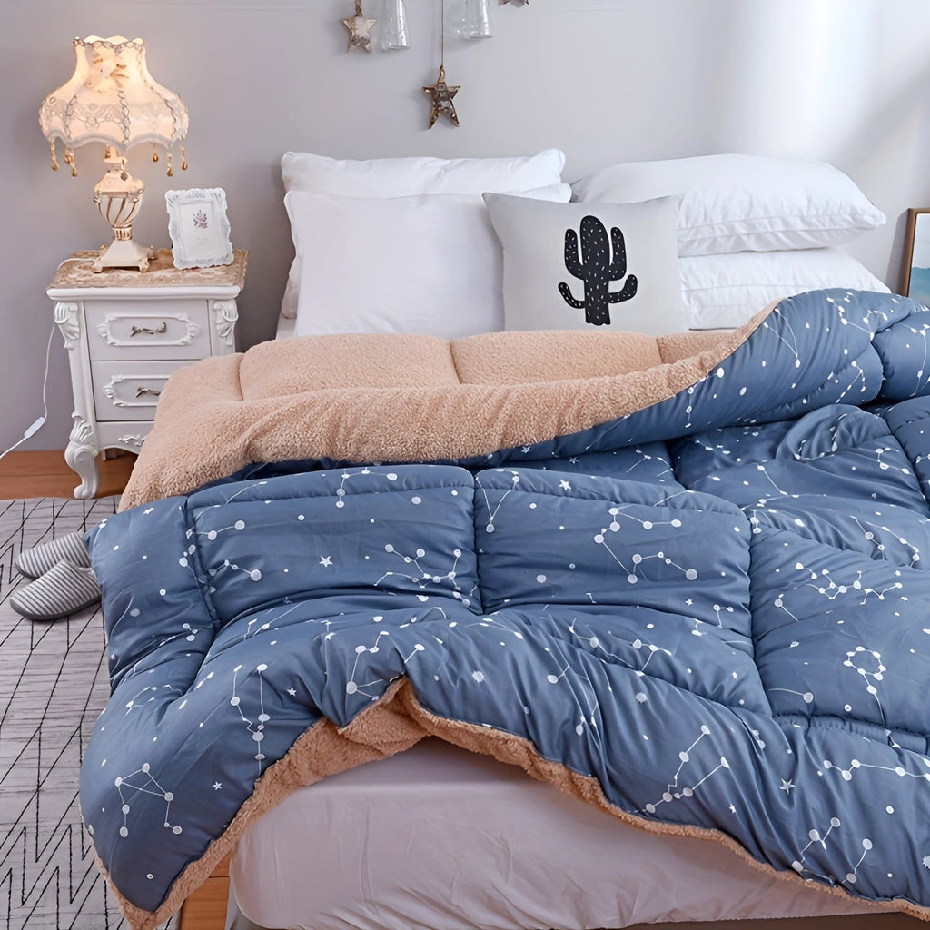 Blue Star Weighted Blanket - Anxiety Relief & Sleep Aid