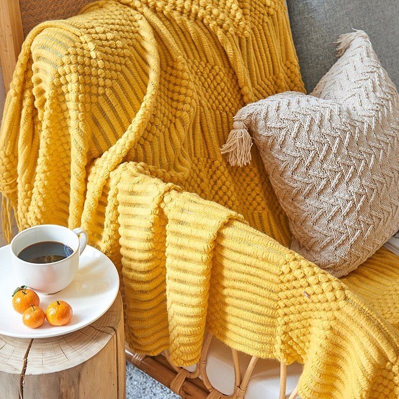 Sofa Knitted Blanket