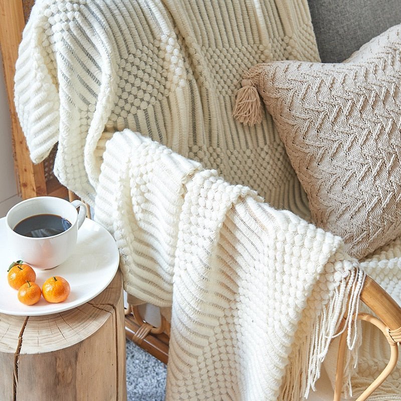 Sofa Knitted Blanket