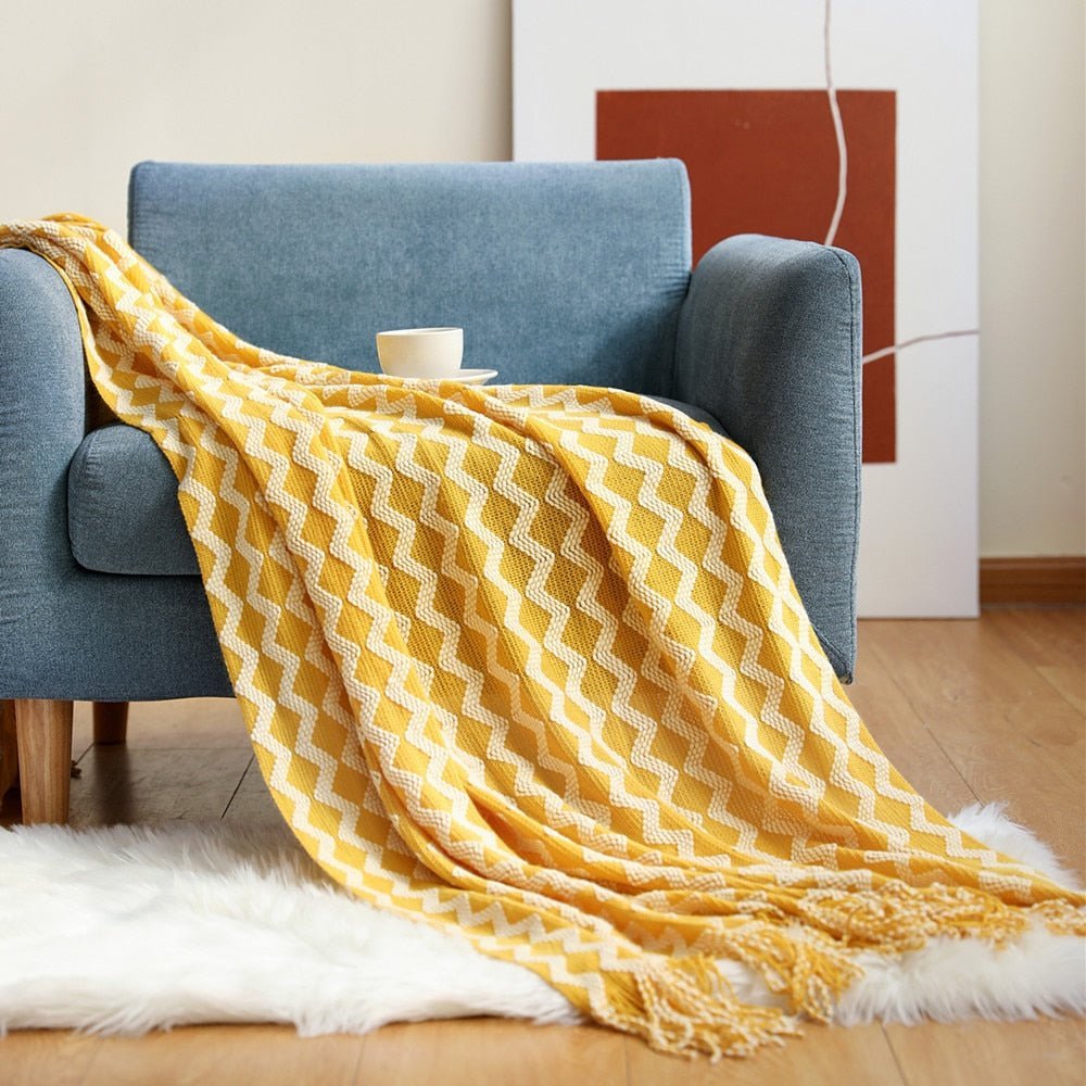 Sofa Knitted Blanket