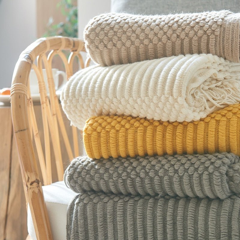 Sofa Knitted Blanket