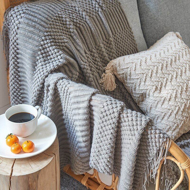 Sofa Knitted Blanket