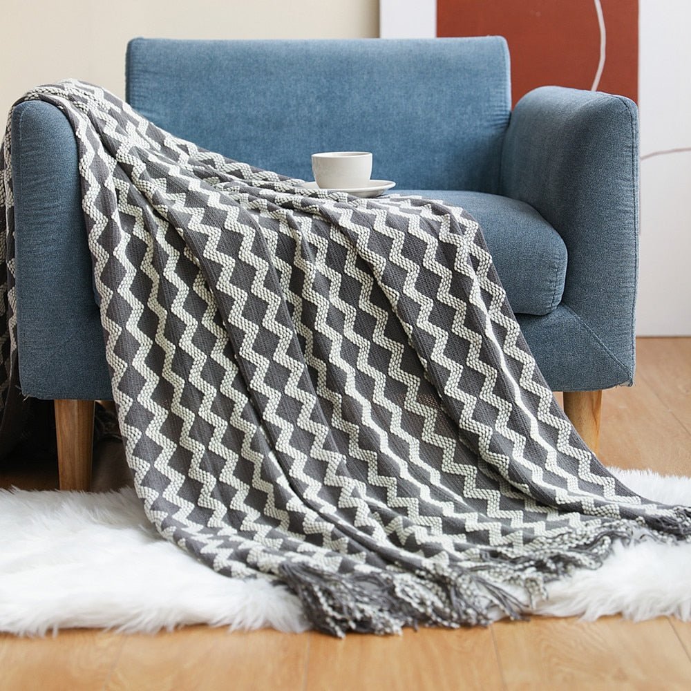 Sofa Knitted Blanket