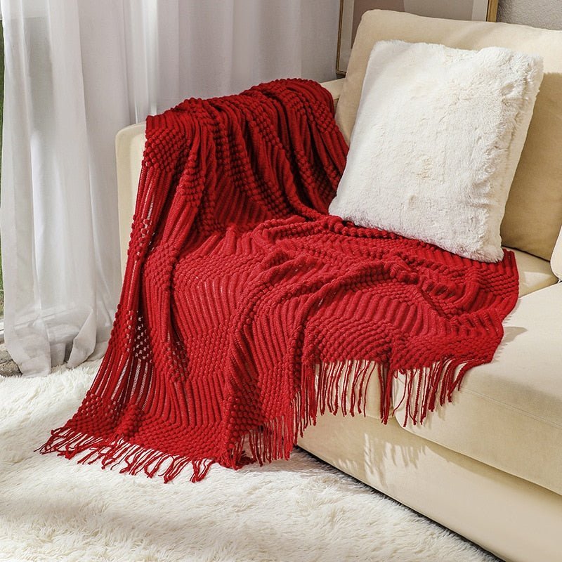 Sofa Knitted Blanket