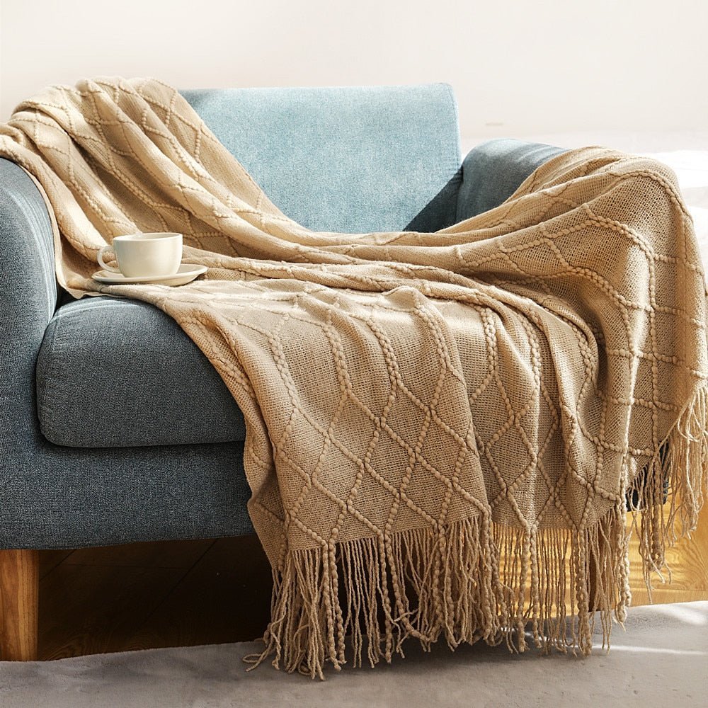 Sofa Knitted Blanket